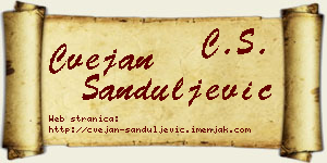 Cvejan Sanduljević vizit kartica